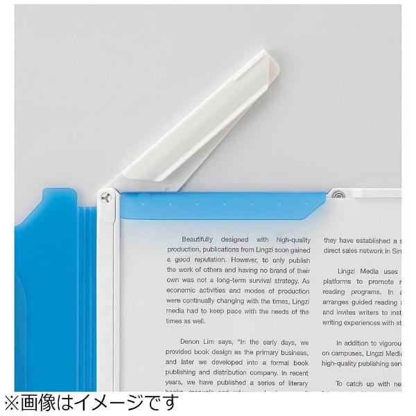 リヒトラブ [ファイル]AQUA DROPs クリップファイル A4　F50678  青 | LIHIT LAB. | 03