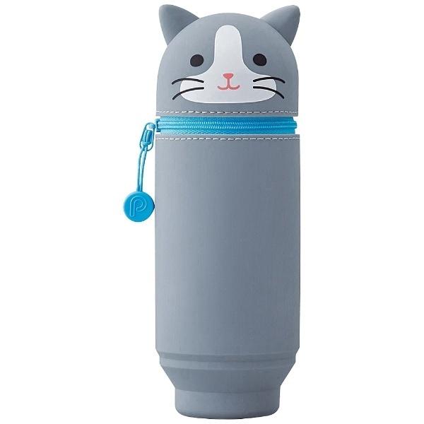 リヒトラブ [ペンケース]SMART FIT PuniLabo スタンドペンケース （BIGサイズ）A77144　ハチワレネコ | LIHIT LAB. | 01