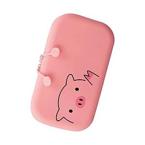 リヒトラブ [ペンケース] ファスナーポーチ SMART FIT PuniLabo  ブタ A-7716-5 | LIHIT LAB.