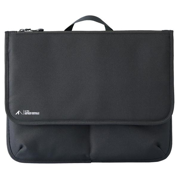 リヒトラブ フラップポーチ L ブラック A-7768-24 | LIHIT LAB.