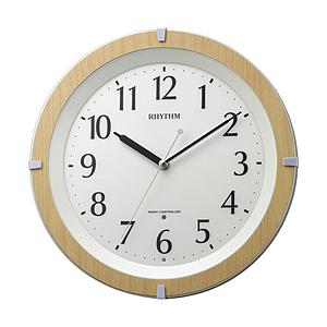 リズム時計 掛け時計 【リバライト561】 白パール色 8MY561SR03 ［電波自動受信機能有］ [振込不可] | ブランド登録なし