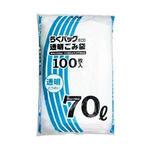 日本技研工業 PS-71TらくパックECO透明70L100枚 | 