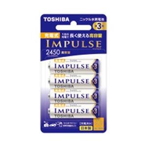 TOSHIBA(東芝) 【単3形ニッケル水素充電池】　4本　「IMPULSE」（高容量タイプ）　TNH-3AH 4P｜y-sofmap