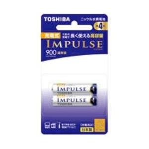 TOSHIBA(東芝) 【単4形ニッケル水素充電池】　2本　「IMPULSE」（高容量タイプ）　TNH-4AH 2P | TOSHIBA