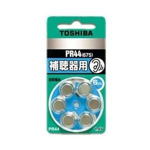 TOSHIBA(東芝) 【空気電池】 PR44V6P [補聴器用/1.4V/6個入り] 【864】 [振込不可]｜y-sofmap