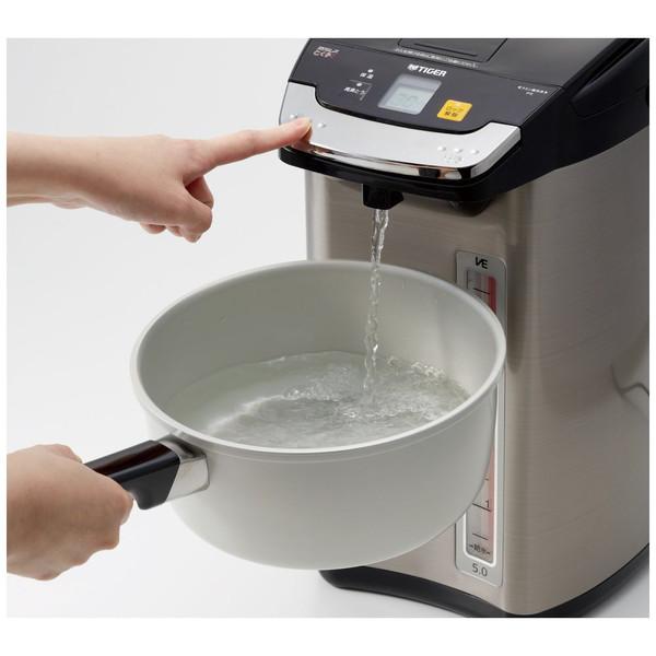タイガー魔法瓶 5L ブラック PIE-A501K 電気ポット 大容量 ブラック タイガー魔法瓶 電気ポット とく子さん ブラック 蒸気レスVE電気
