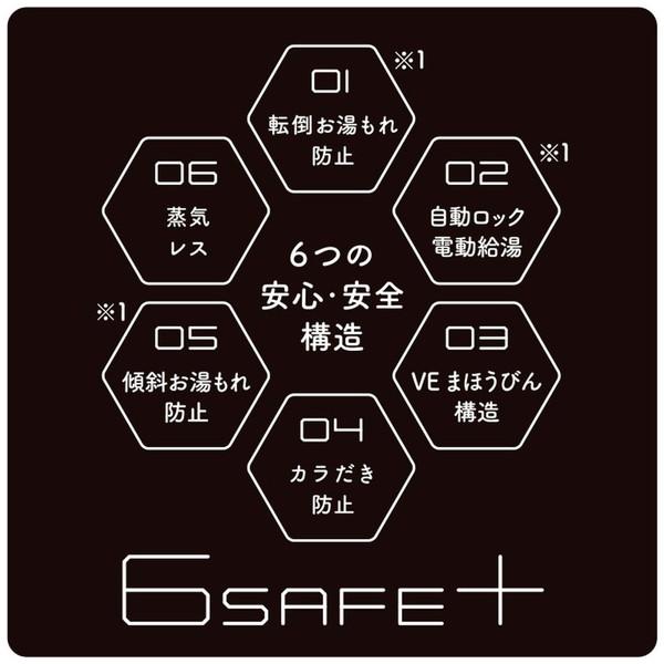 TIGER(タイガー) 電気ポット VE電気まほうびん とく子さん ブラック PIE-A501K ［5.0L /蒸気レス機能つき］ | タイガー | 02