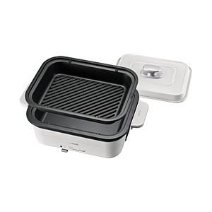 TIGER(タイガー) ホットプレート セラミックホワイト CRL-A201WC [プレート2枚] | タイガー