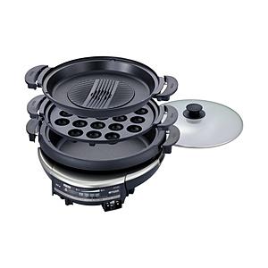 TIGER(タイガー) グリル鍋 メタリックブラウン CQD-B301TH [プレート3枚] | タイガー