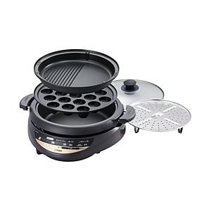 TIGER(タイガー) グリル鍋 ブラウン CQG-B301T [プレート3枚] | タイガー