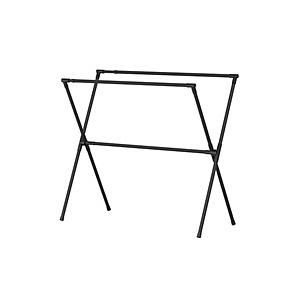 天馬 多機能 布団干し 伸縮式 X型 4枚 屋外用 PORISH  ブラック PSBK-12 | 