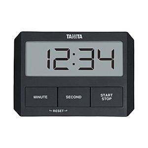 タニタ デジタルタイマー 「ガラスにつくタイマー」　TD-409-BK ブラック | TANITA