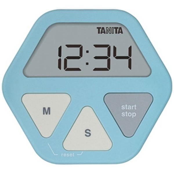 タニタ デジタルタイマー 「ガラスにつくタイマー」　TD-410-BL ブルー 【864】 | TANITA | 01
