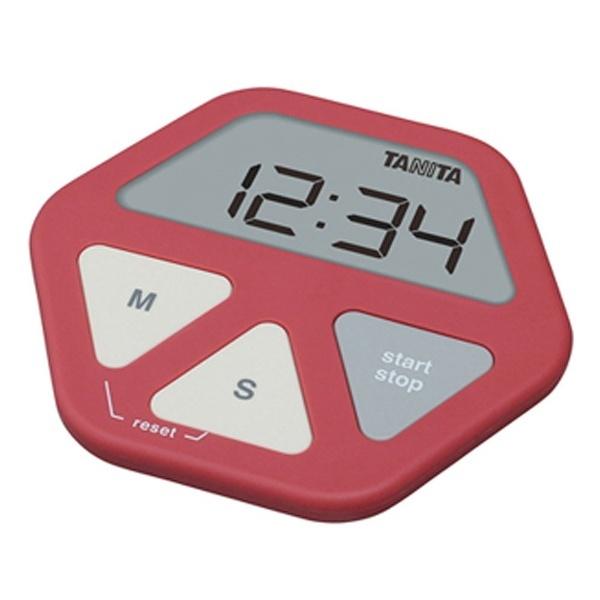 タニタ デジタルタイマー 「ガラスにつくタイマー」　TD-410-RD レッド 【864】 | TANITA | 02