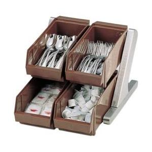 遠藤商事 SA18-8デラックス オーガナイザー 2段2列（4ヶ入） ブラウン ＜EOC023＞ | 遠藤商事