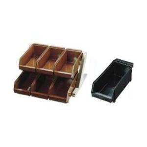 遠藤商事 SA18-8デラックス オーガナイザー 2段3列（6ヶ入） ブラック ＜EOC032＞ | 遠藤商事