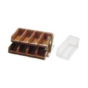 遠藤商事 SA18-8デラックス オーガナイザー 2段4列（8ヶ入） ホワイト ＜EOC045＞ | 遠藤商事