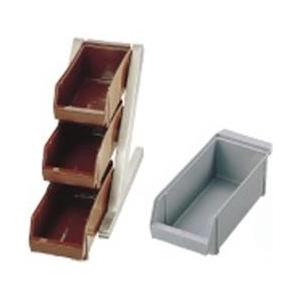 遠藤商事 SA18-8デラックス オーガナイザー 3段1列（3ヶ入） グレー ＜EOC051＞ | 遠藤商事