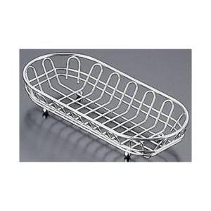 遠藤商事 18-8ワイヤー小判カトラリーバスケット 浅型 HN0002 ＜OKT0901＞ | 遠藤商事