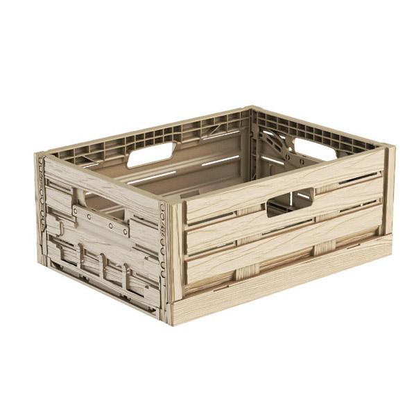 遠藤商事 木目調折りたたみコンテナー 4316 ＜AKVT901＞ [振込不可] | 遠藤商事 | 01