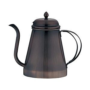 遠藤商事 18-8 コーヒードリップポット 蓋付 ブロンズ 1000cc ＜FDLD001＞ | 遠藤商事