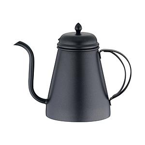 遠藤商事 18-8 コーヒードリップポット 蓋付 ブラック 1000cc ＜FDLD101＞ | 遠藤商事