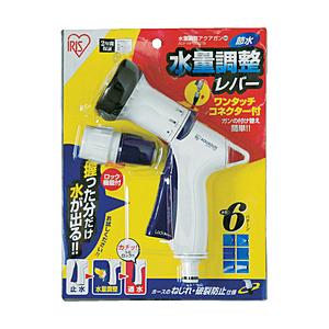 アイリスオーヤマ 水量調整アクアガン　AGF-NP600TB　ホワイト/マリンブルー　AGFNP600TBHB | IRIS OHYAMA