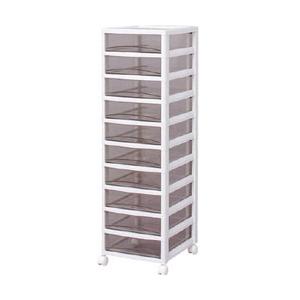 アイリスオーヤマ ＩＲＩＳ スーパークリアチェスト ホワイト／クリアブラウン １０段タイプ ＳＣＥ−１０００−ＢＲ | IRIS OHYAMA