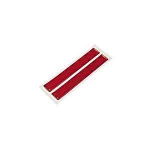 エーモン工業 V739　反射プロテクター（レッド）　粘着剤付　サイズ：幅13mm×長さ95mm×厚さ2mm／2枚入 【864】 | amon