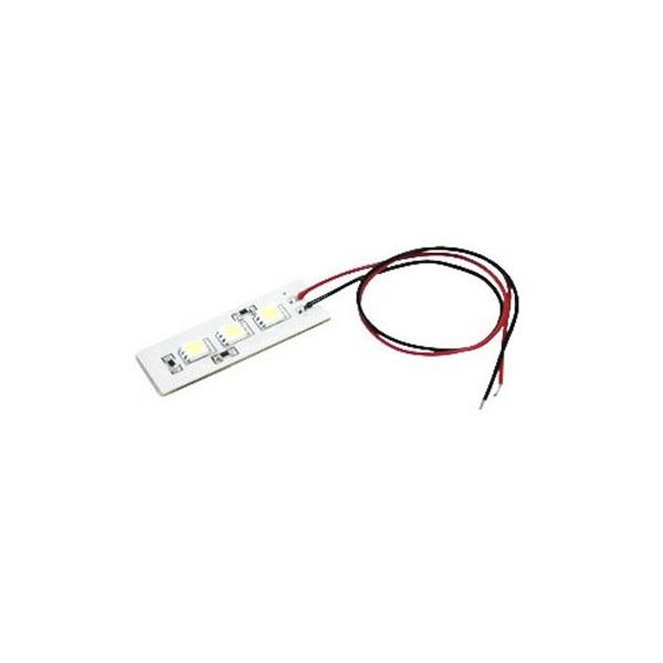 エーモン工業 1827　3連フラットLED　広角照射　高輝度　8000ケルビン3灯　白色 | amon | 01