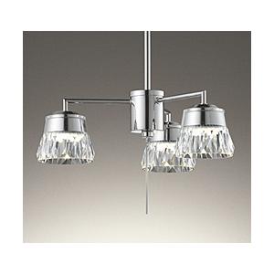 オーデリック カットガラス調スタイリッシュモダンシャンデリア/プルスイッチタイプ   SH7023LD ［電球色］ | ODELIC