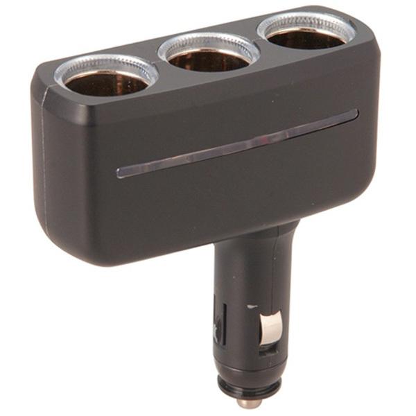 セイワ 車内用品　イルミソケット3F　3連ソケット　カラー：マットブラック | SEIWA | 01