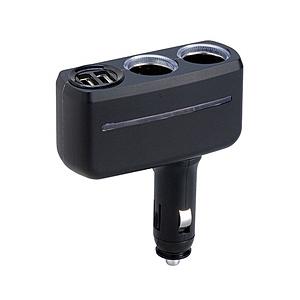 セイワ F284　イルミソケット　ブラック / 自動識別 / インジケーター付き | SEIWA