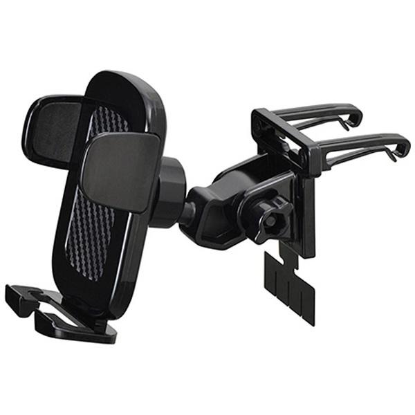 【在庫限り】 セイワ スマートフォン用［幅 57〜90mm］　ワンモーションホルダー AC　ブラック　W917 【864】 [振込不可] | SEIWA | 01