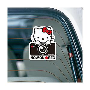 セイワ KT533 ハローキティ ドライブレコーダーステッカー | SEIWA