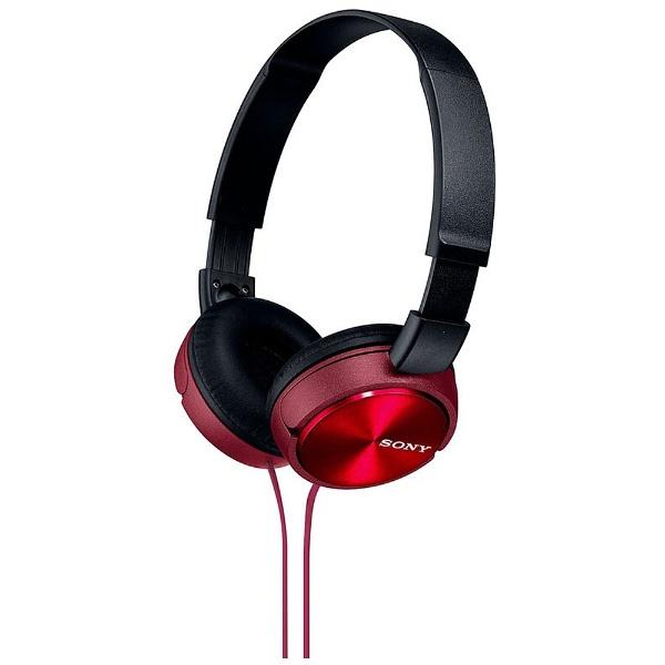 SONY(ソニー) ヘッドホン MDR-ZX310 レッド [オーバーヘッド型 /φ3.5mm ミニプラグ] | SONY