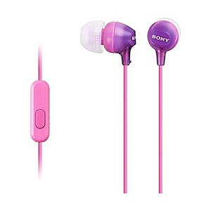 SONY(ソニー) MDR-EX15AP(アクアバイオレット)MDR-EX15AP V【リモコン・マイク対応】 カナル型イヤホン | SONY