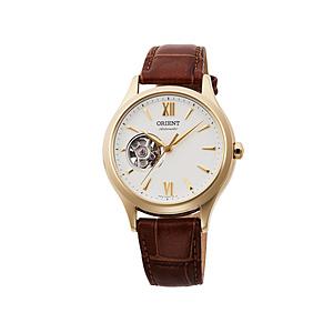オリエント時計 ORIENT(オリエント） 自動巻き 機械式  オートマティック オープンハート ホワイト シルバー  ホワイト/ブラウン RN-AG0728S | ブランド登録なし