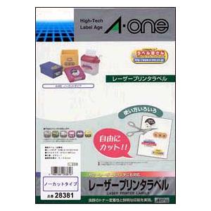エーワン 28381 （レーザープリンタラベル/紙ラベル/A4判 ノーカット/20シート入り） | エーワン | 01