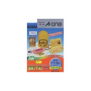 エーワン 28793 （インクジェットプリンタラベル 透明ツヤ消しフィルム・A4判 ノーカット 10シート入り） 【864】 | エーワン