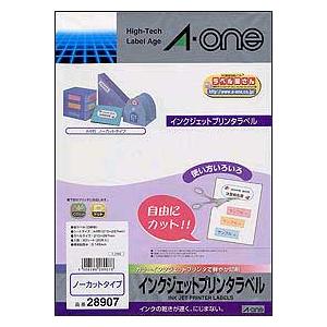 エーワン 28907 インクジェット用プリンタラベル　紙ラベル A4判 ノーカット | エーワン | 01