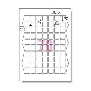 エーワン 31555 （マルチプリンタラベル/QRコード用/A4判 70面 正方形サイズ） 【864】 | エーワン | 01