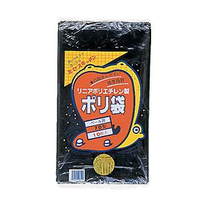 積水フィルム 70型ポリ袋　黒　#6-2　N9752 （1袋10枚） | 