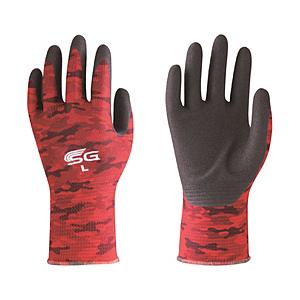 東和コーポレーション トワロン　ニトリルゴム背抜き手袋　ＳＧ−Ａ００１　ミリタリーレッド　Ｌ  赤迷彩/ブラック SG-A001-L | 