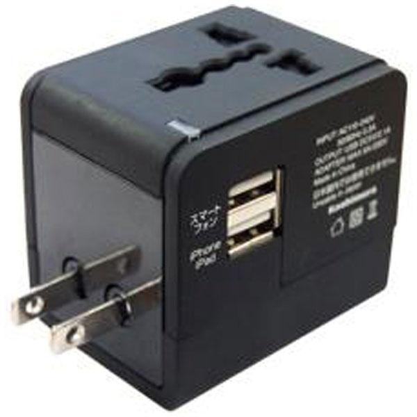 カシムラ 海外用変換プラグA/C/O/BFタイプ　2USB2.1A　WP-87M [振込不可] | Kashimura | 05