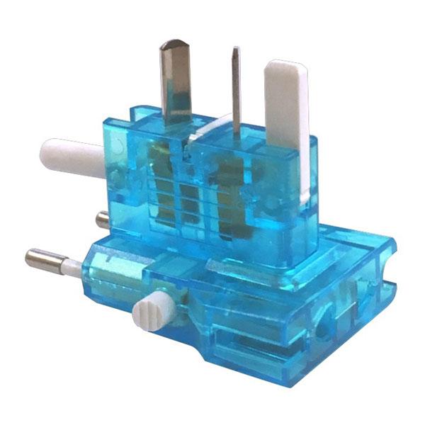 カシムラ 海外用変換プラグ サスケ4 ロック機能付き ブルー [振込不可] | ブランド登録なし | 03