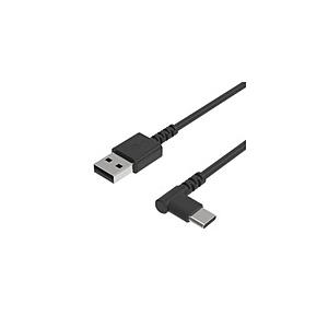 カシムラ AJ608 USB 充電＆同期ケーブル 1.2m A-C BK L字 | Kashimura