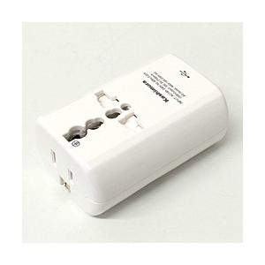 カシムラ 海外旅行用 2口電源プラグ （A/C/O/SE/BFタイプ・USB 2.1A）　TI-165 [振込不可] | Kashimura