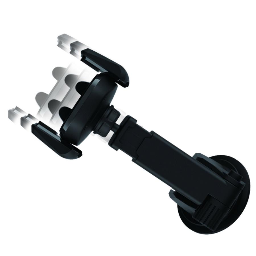 カシムラ QI自動開閉ホルダー ＜手帳型ケース対応/キャパシタ搭載/吸盤取付＞  ブラック KW-19 ［10W］ [振込不可] | Kashimura | 04