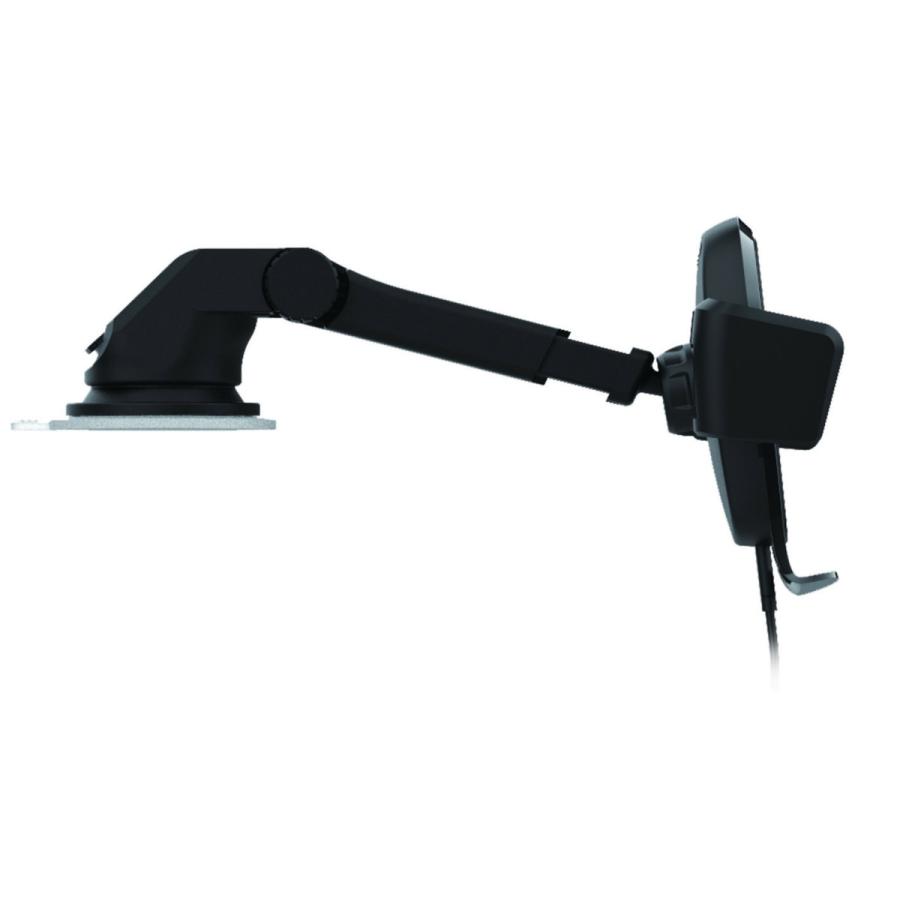 カシムラ QI自動開閉ホルダー ＜手帳型ケース対応/キャパシタ搭載/吸盤取付＞  ブラック KW-19 ［10W］ [振込不可] | Kashimura | 05